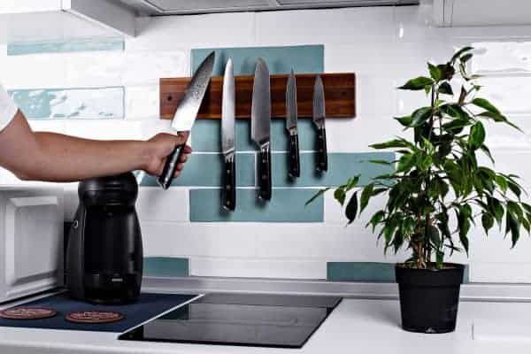 Magnetische messenhouder incl messen 4