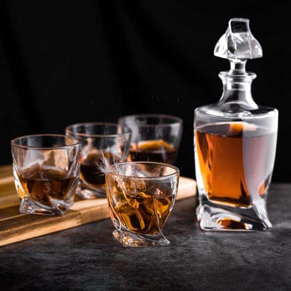 Whiskey glazen edam set