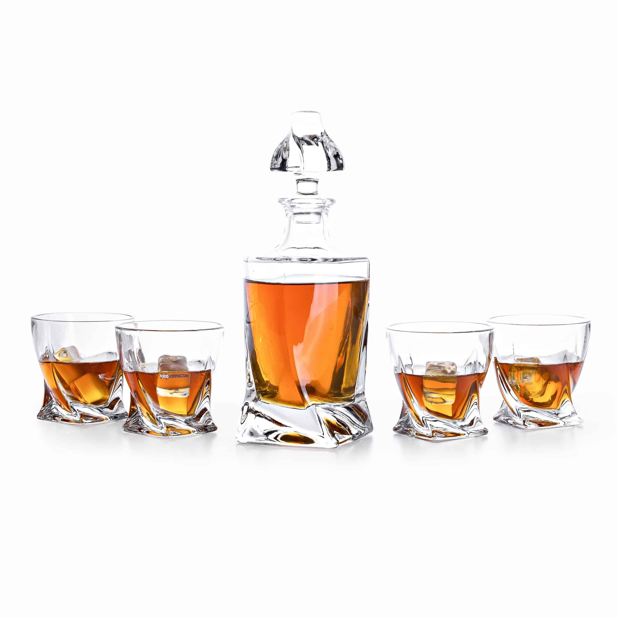 Edam Whiskey Set met karaf - loodvrij kristal glas -