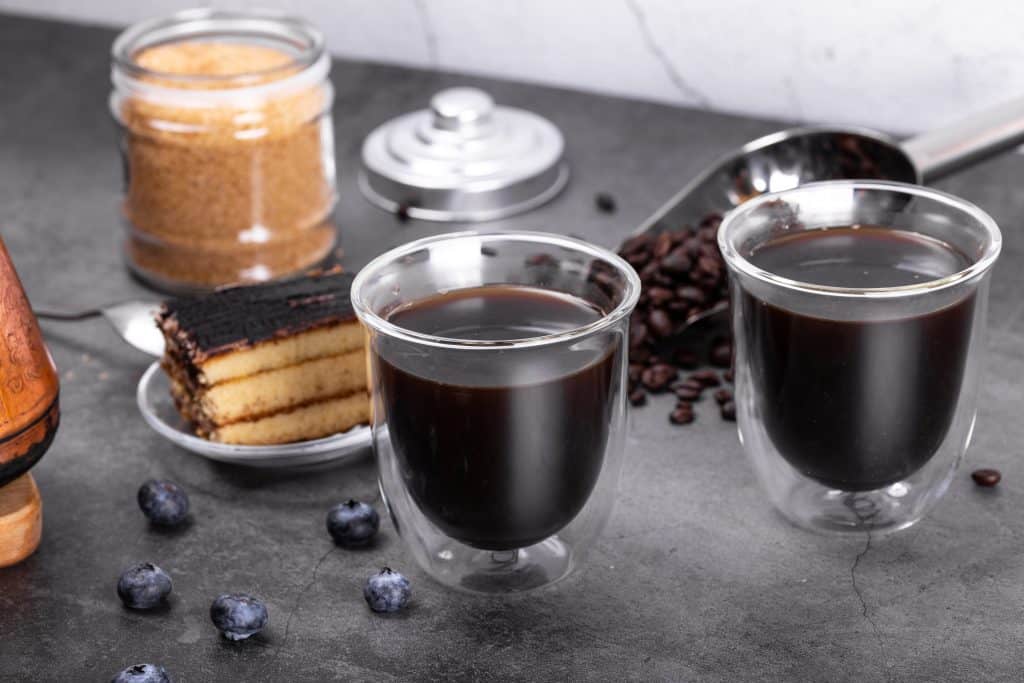 Dubbelwandig koffieglas