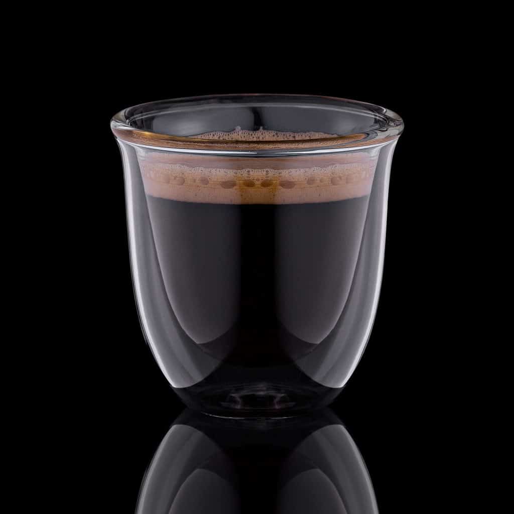 Espresso kopjes van glas