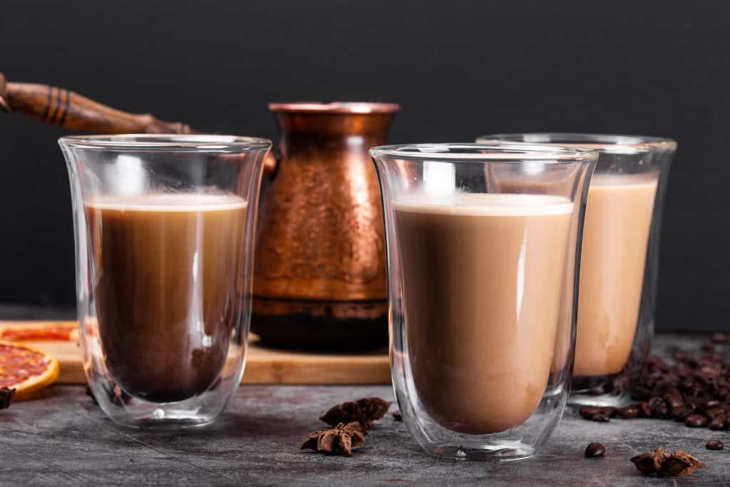 Dubbelwandige latte macchiato